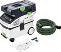 Festool CLEANTEC CTLC MIDI I Aspiratore a Batteria - Filtro HEPA e Struttura Compatta - Sistema Senza Fili per Polvere e Pulizia - Modello Professionale I-Basic