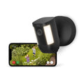 Ring Spotlight Cam Pro Wired Telecamera esterna 2K - Visione notturna a colori e campo visivo 140 gradi - Rilevamento 3D faretti e sirena - Alimentazione cablata WiFi dual band