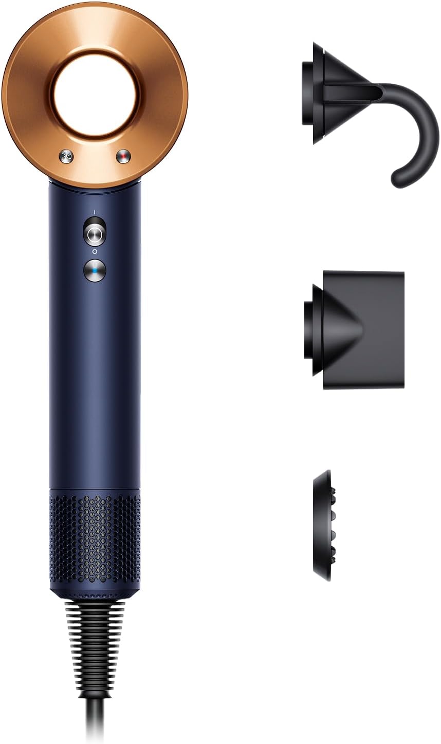 Dyson Supersonic Asciugacapelli - Dimensioni 24,5 x 7,8 x 9,7 cm - Peso 680 g - Formato compatto per asciugatura e styling quotidiano dei capelli