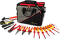 C.K T5982 Kit Utensili Professionali 18 Pezzi - Set Manuale per Manutenzione e Installazione - Valigetta Compatta Nera - Dimensioni 22 x 20 x 12 cm Peso 5,87 kg
