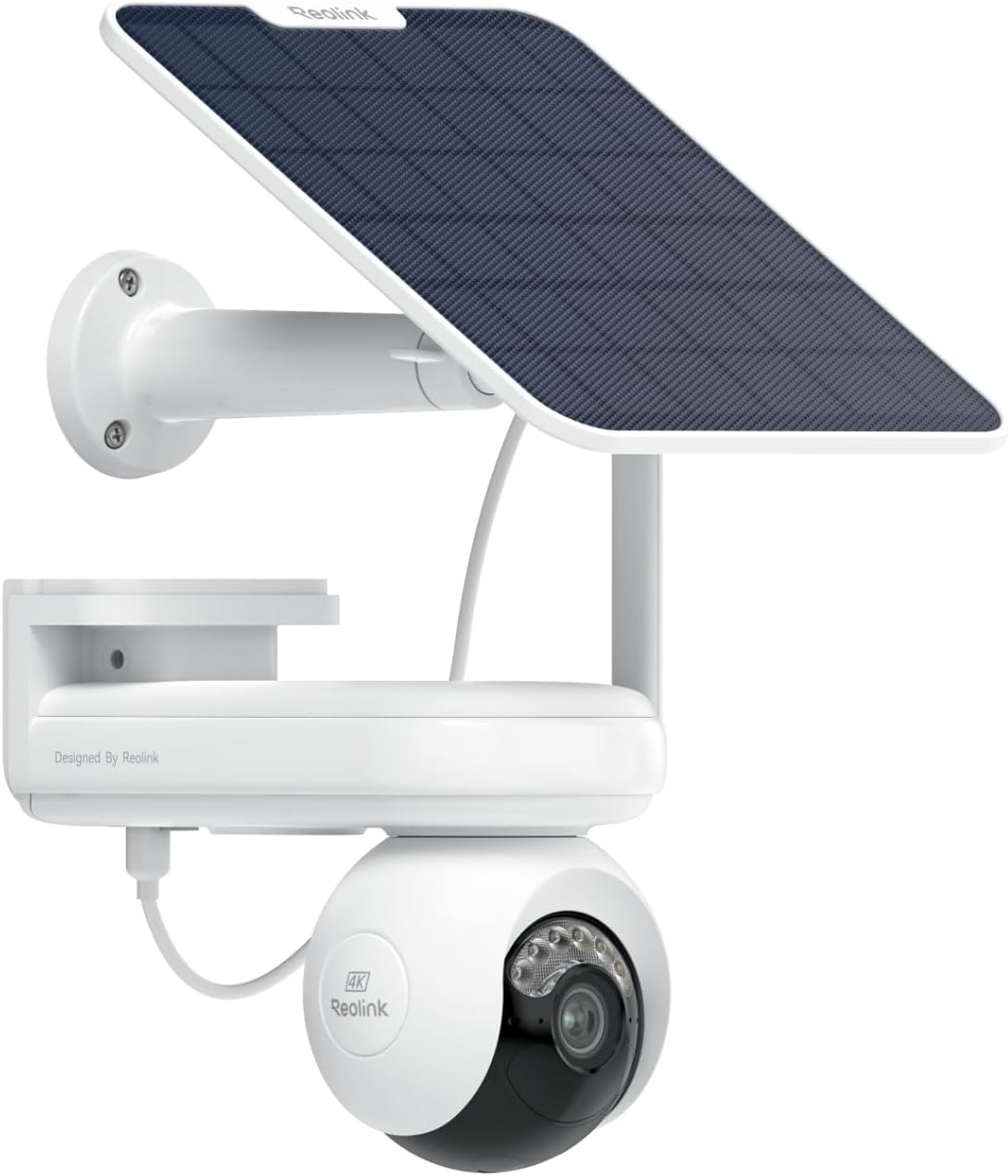 Reolink Altas PT Ultra Telecamera 4K WiFi - Batteria 20000 mAh con Pannello Solare - Registrazione Continua AI e Auto Tracking - PT 360 Gradi Visione Notturna Colori