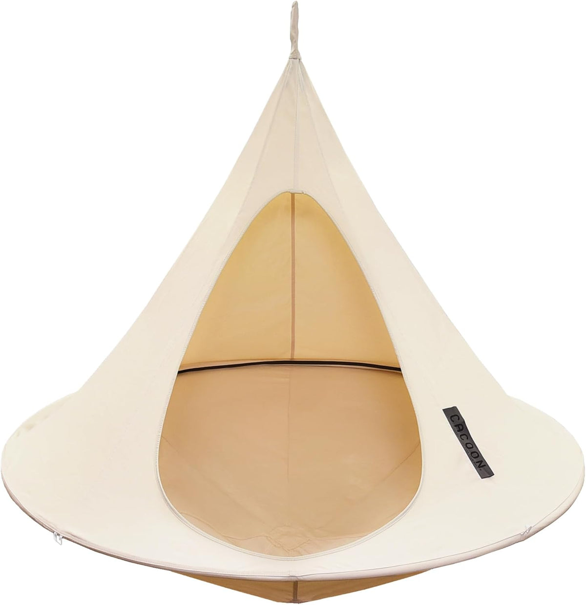 Cacoon Single SW1 Poltrona sospesa - Tela bianco naturale - Diametro circa 1,5 m - Portata massima 440 libbre per area relax individuale