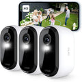 Arlo Essential HD Kit 3 Telecamere WiFi - Uso Esterno con Sensore Movimento e Sirena - Visione Notturna Colori e Audio Bidirezionale - Sistema Wireless Bianco