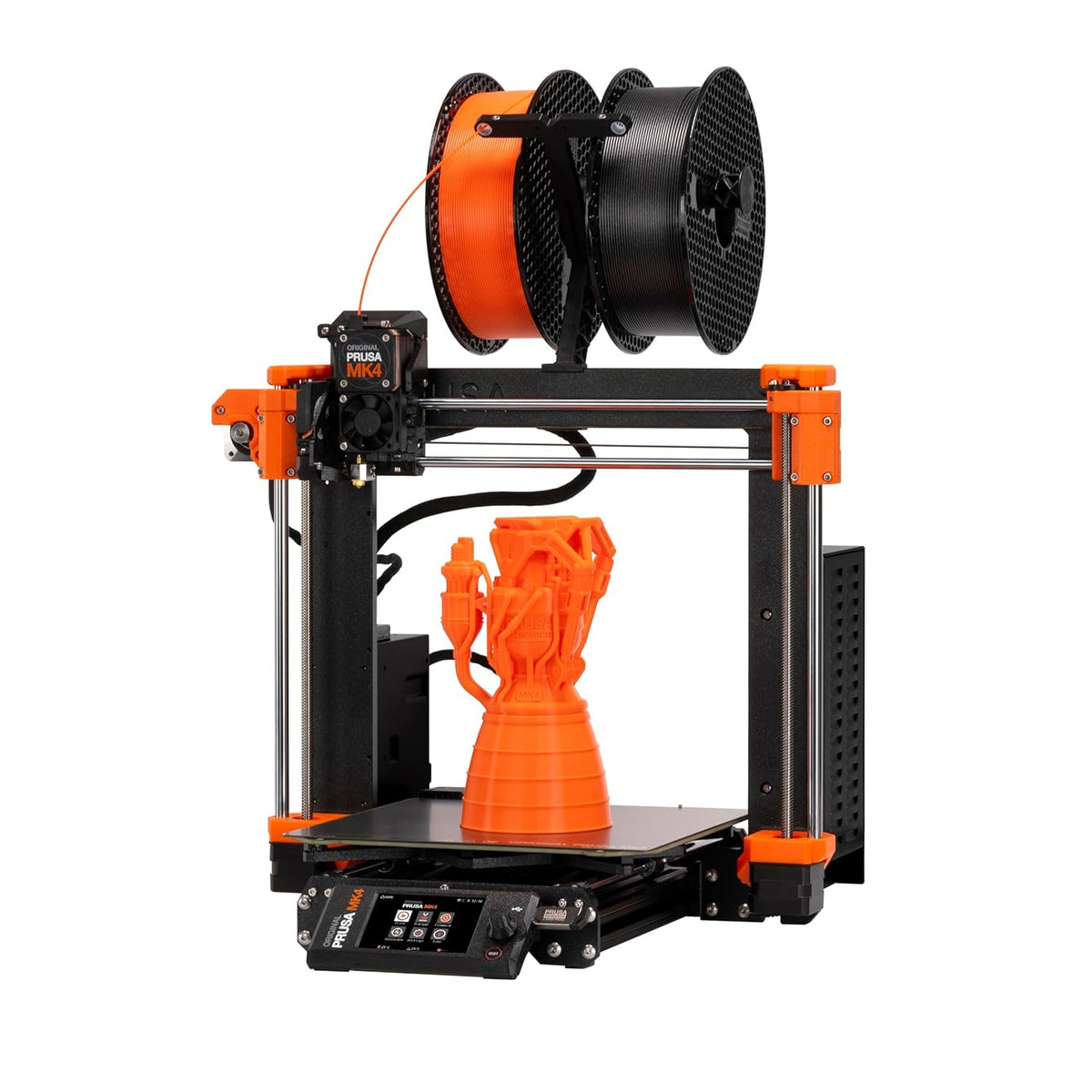 Original Prusa MK4 Stampante 3D FDM - Assemblata Testata e Pronta all'Uso - Fogli di Stampa Rimovibili - Bobina Prusament PLA 1 kg Inclusa Struttura Metallo Plastica