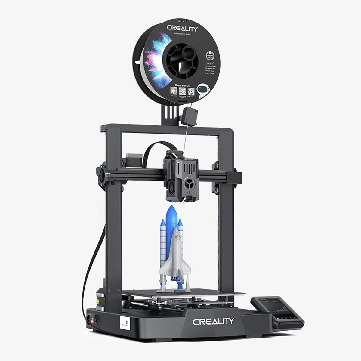 Creality Ender 3 V3 KE Stampante 3D - Velocità fino a 500 mm s - Estrusore Sprite Direct e CR Touch - Struttura in lega di acciaio con controllo da smartphone