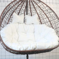 Cuscino di ricambio per sedia a uovo - Formato 130 x 110 cm per 2 persone - Imbottitura per amaca sospesa da esterno - Per patio giardino balcone e maggiore comfort
