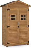 M MCombo 1152 Casetta da giardino in legno - Struttura naturale resistente alle intemperie - 2 ripiani mobili per attrezzi - Dimensioni 109 x 57 x 180 cm