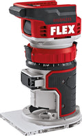 Flex 531634 Fresatrice a batteria per bordi e superfici - Sistema 18 V fino a 30000 giri min - Regolazione profondità e funzione zero - Freno elettronico rapido senza batteria