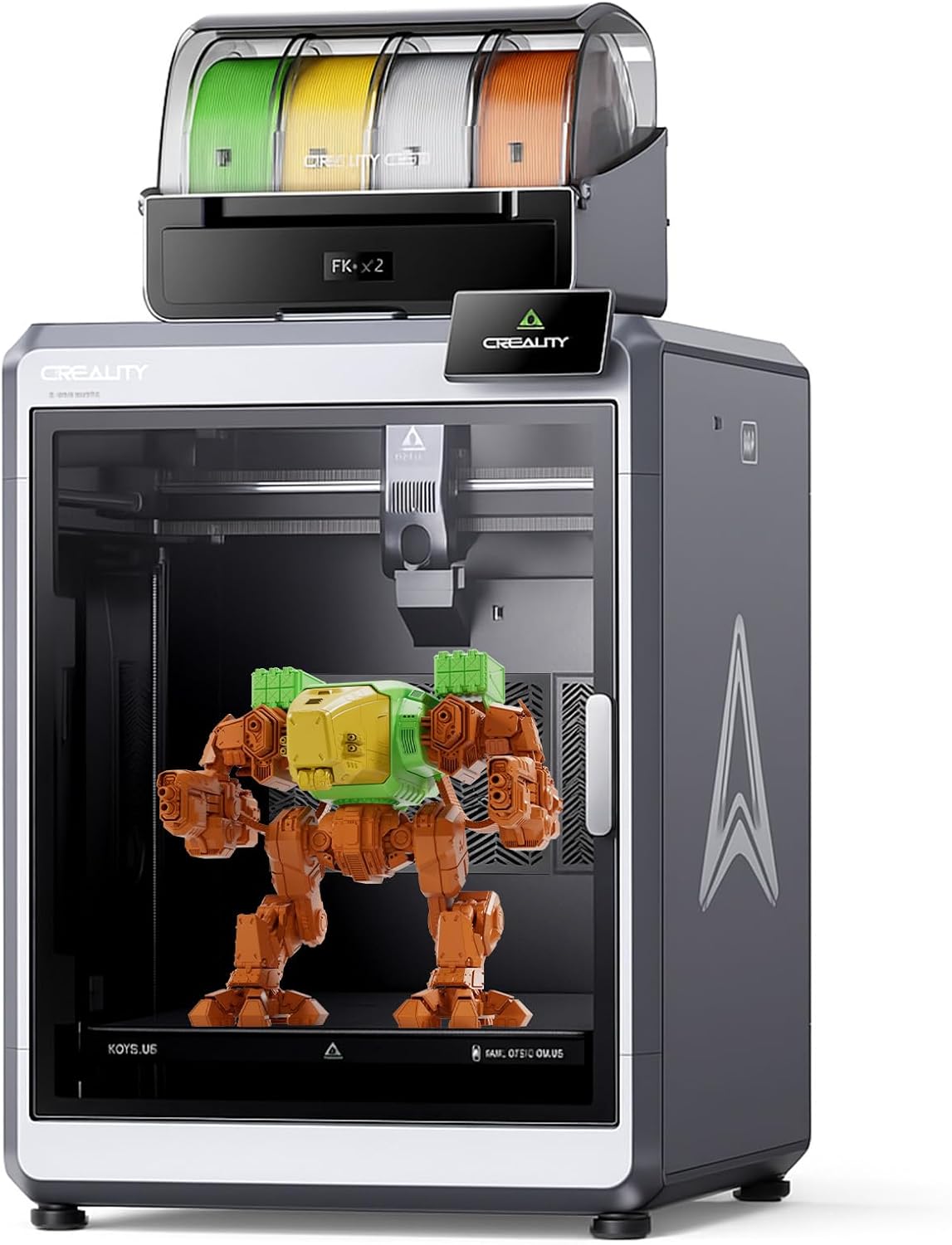 Creality K2 Plus Combo Stampante 3D Multicolore - Sistema CFS e Velocità fino a 600 mm s - Volume 350 x 350 x 350 mm - Doppia Fotocamera AI Livellamento Automatico