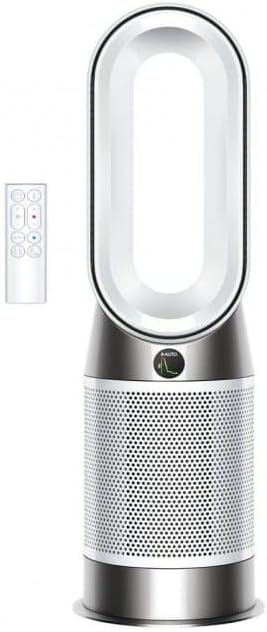 Dyson Purifier Hot Cool HP1 Purificatore ventilatore termoventilatore - Funzione 3 in 1 per uso domestico - Dimensioni 76,5 x 20,5 x 13,1 cm - Bianco con cavo elettrico