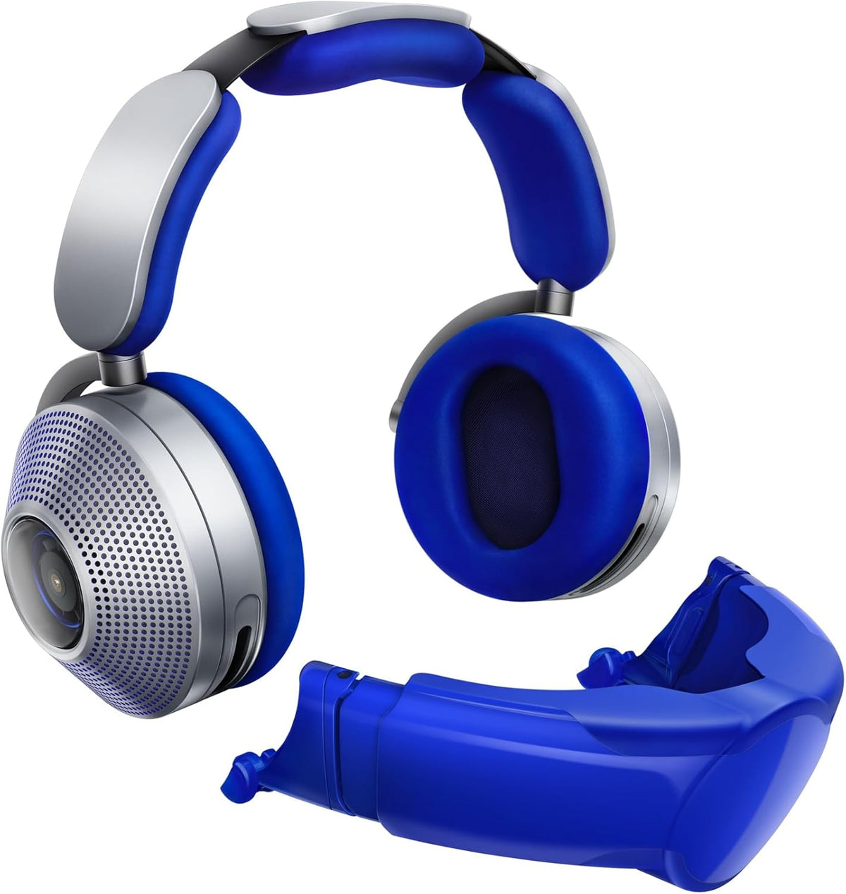 Dyson Zone Cuffie con cancellazione attiva del rumore - Audio Pure e bassa distorsione - Risposta fino a 21000 Hz con jack 3,5 mm - Ultra Blue Prussian Blue garanzia 2 anni