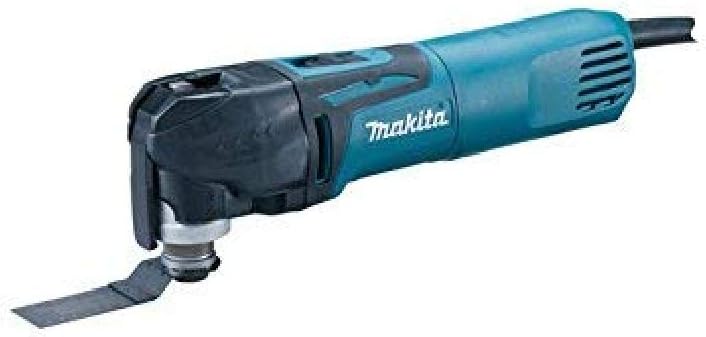 Makita TM3010CX6 Utensile multifunzione elettrico - Potenza 320 W - Sistema di cambio rapido - Multitool con cavo per taglio e levigatura