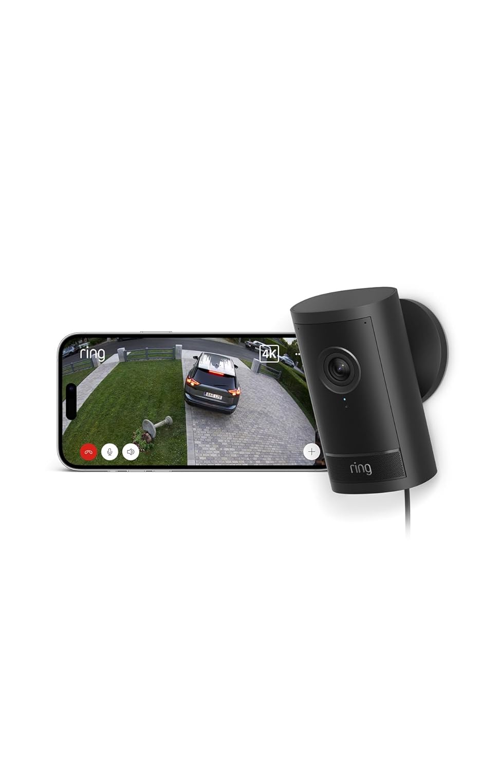 Ring Outdoor Camera Pro Telecamera Esterna 4K - Zoom 10X e Visione Notturna Adattiva a Colori - Movimento 3D con Radar - Alexa e Ring con Prova Gratuita 30 Giorni