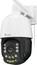 Ctronics 870C Telecamera WiFi 4K per Esterni - Zoom Ottico 30X e Zoom 3D con Auto Tracking - Visione Notturna fino a 180 m - Rilevamento Persone Veicoli Animali
