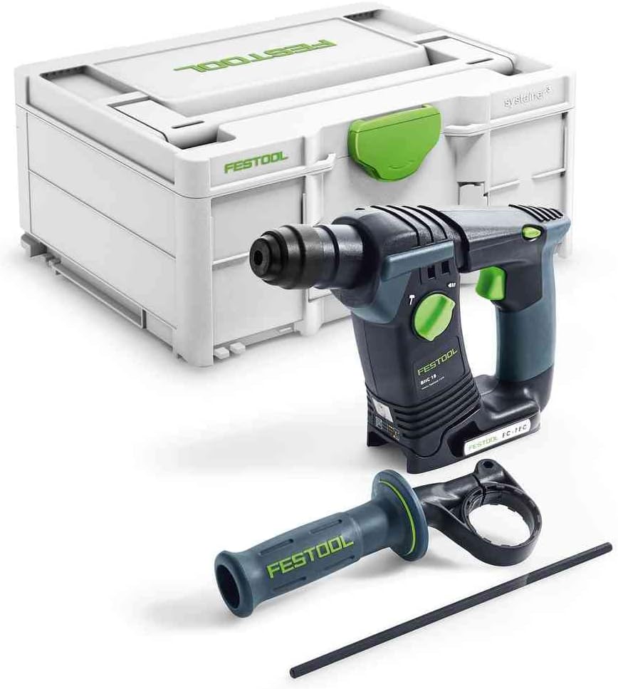Festool BHC 18-Basic Tassellatore a Batteria - Velocità fino a 1100 giri min - Utensile Cordless Professionale - Per Foratura e Lavori di Installazione