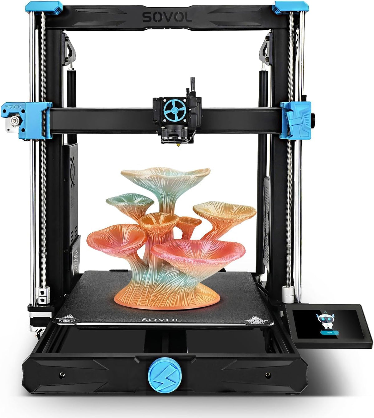 Sovol SV06 Plus ACE Stampante 3D open source - Velocità fino a 500 mm s e volume 300 x 300 x 350 mm - Autolivellamento completo - Estrusore diretto con fotocamera