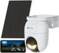 EZVIZ CB8 Lite 4G Telecamera 2K 4 MP PTZ - Batteria con Pannello Solare e Vista 360 Gradi - Rilevamento Persone Veicoli e AOV - Visione Notturna Colori Difesa Attiva