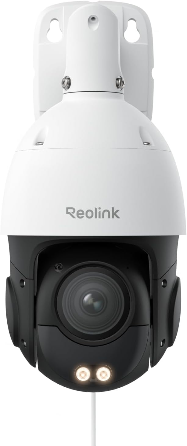 Reolink RLC-823S2 Telecamera 4K PTZ PoE - Zoom Ottico 16X con Pan 360 e Tilt 90 Gradi - Rilevamento Persone Veicoli Animali - Audio Bidirezionale e microSD