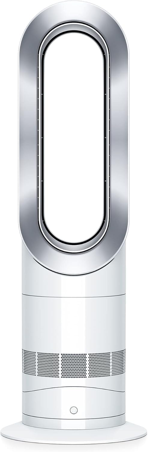 Dyson Hot Cool Jet Focus AM09 Ventilatore termoventilatore - Raffreddamento e riscaldamento per ambienti interni - Design portatile a torre - Finitura bianca