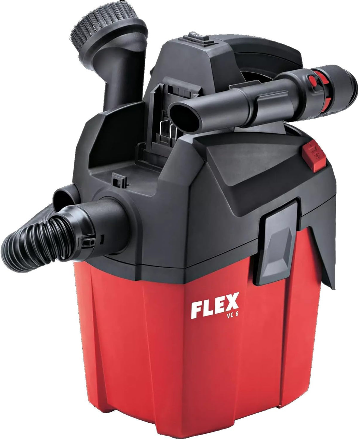 FLEX VC 6 L MC 18.0 Aspiratore a batteria - Filtro pieghettato piatto classe L - Per tappeti e tappezzeria - Sistema cordless per pulizia di officina e ambienti interni