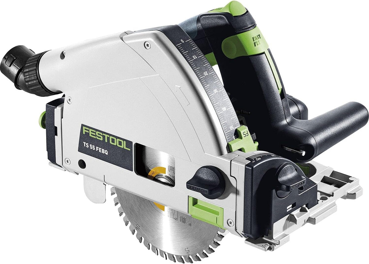 Festool TS 55 FEBQ-Plus Sega ad Affondamento - Lama in Acciaio Inossidabile per Legno - Alimentazione con Cavo - Utensile Professionale per Tagli Precisi