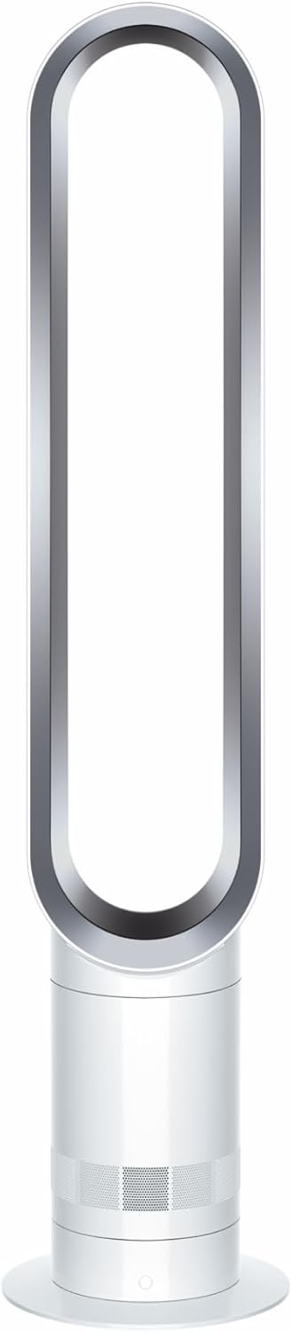 Dyson Cool AM07 Ventilatore a torre - Tecnologia Air Multiplier senza pale - Dimensioni 30 x 30 x 80 cm - Timer e montaggio a pavimento bianco argento