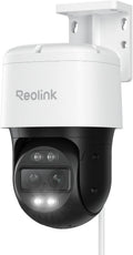 Reolink TrackMix PoE Telecamera 4K PTZ - Doppio Obiettivo con Zoom Ibrido 6X - Pan 355 e Tilt 90 Gradi con Rilevamento Smart - Audio Bidirezionale e Visione Notturna Colori
