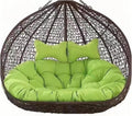 Cuscino Imbottito XL per Sedia a Uovo Doppia - Ricambio per Amaca Sospesa da 2 Persone - Dimensioni 170,2 x 119,4 cm - Per Patio Giardino e Balcone