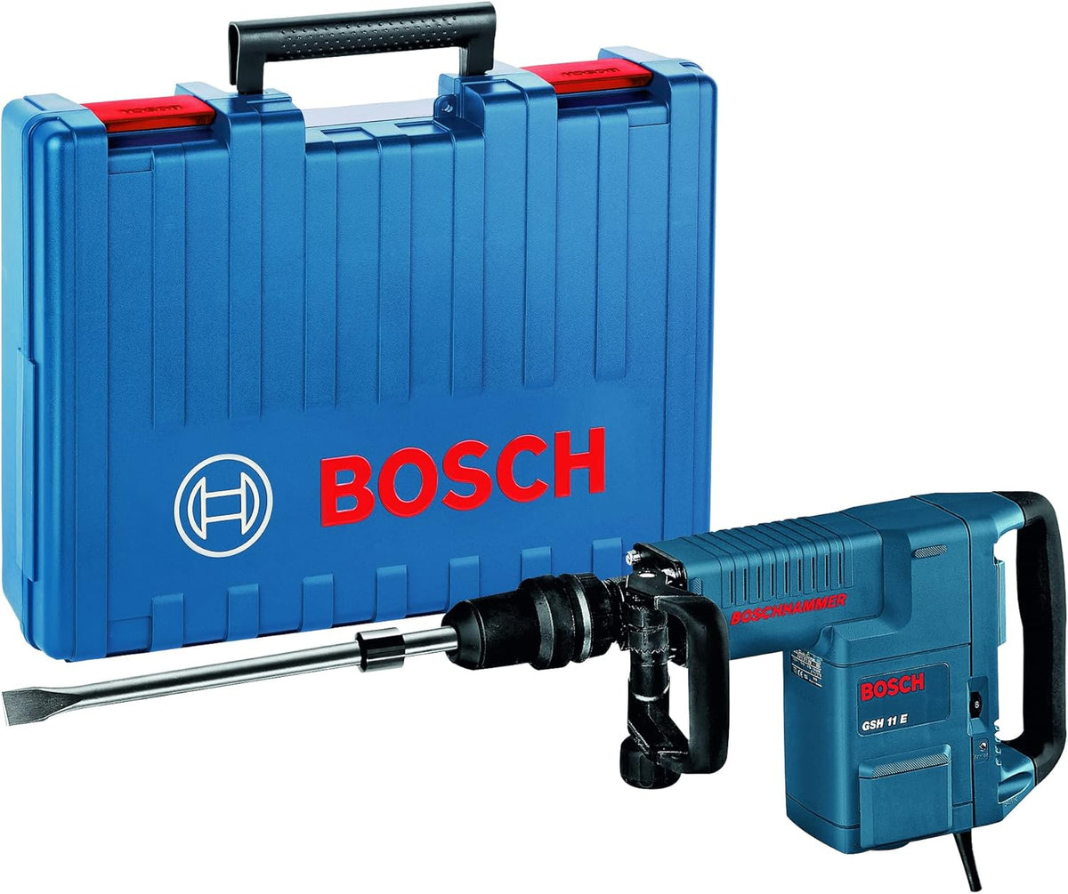 Bosch GSH 11 E Martello demolitore - Alimentazione 230 V - Velocità fino a 1890 giri min - Mandrino massimo 13 mm per lavori di demolizione