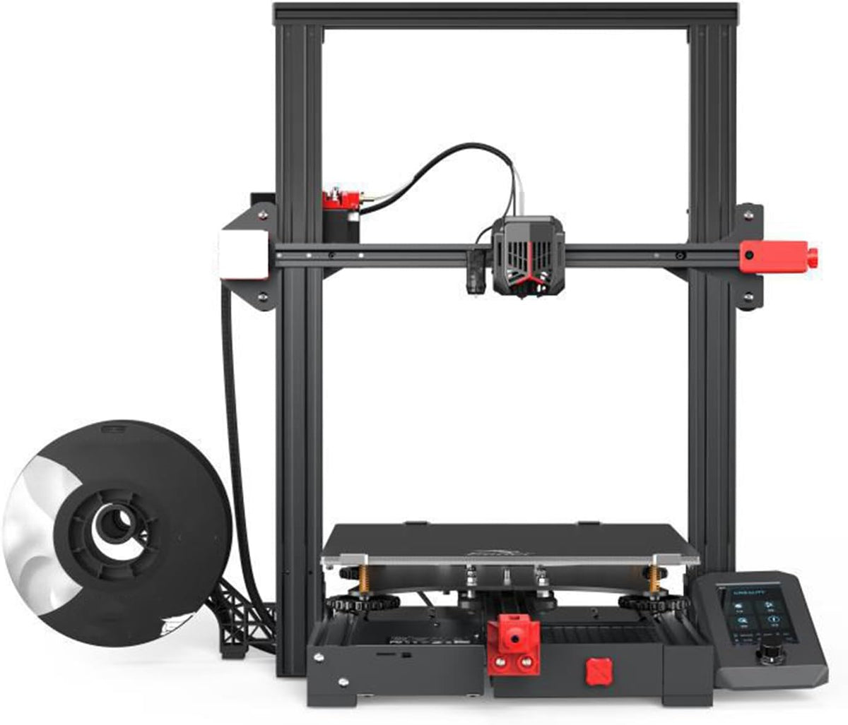 KHZKHC Stampante 3D FDM - Volume di Stampa 300 x 300 x 320 mm - Livellamento Completamente Automatico e Doppio Asse Z - Schermo a Colori 4,3 Pollici Silenziosa