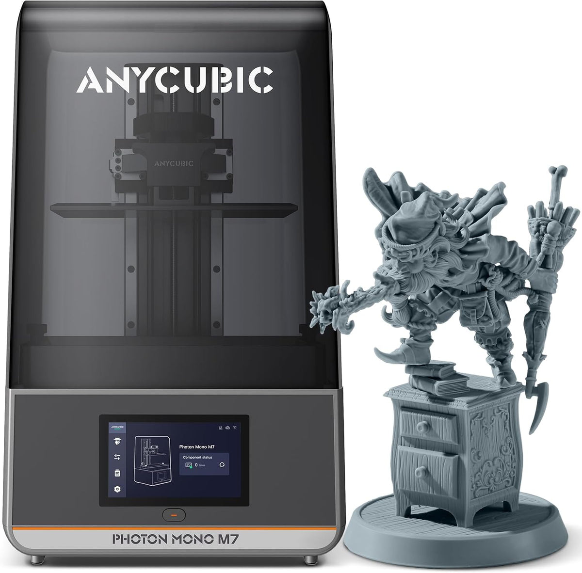 ANYCUBIC Photon Mono M7 Stampante 3D a Resina - Display 14K da 10,1 Pollici con COB LighTurbo 3.0 - Velocità fino a 150 mm h - Volume 8,77 x 4,96 x 9,05 Pollici