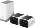 eufy Security S220 SoloCam Kit 2 telecamere - Video 2K wireless per esterni - Alimentazione solare Forever Power e sensore movimento - WiFi 2,4 GHz con HomeBase 3