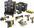 DEWALT DCK685P3T-QW Kit Elettroutensili 18 V XR - Set Professionale da 6 Macchine - 3 Batterie agli Ioni di Litio Incluse - Sistema TSTAK per Trasporto e Organizzazione