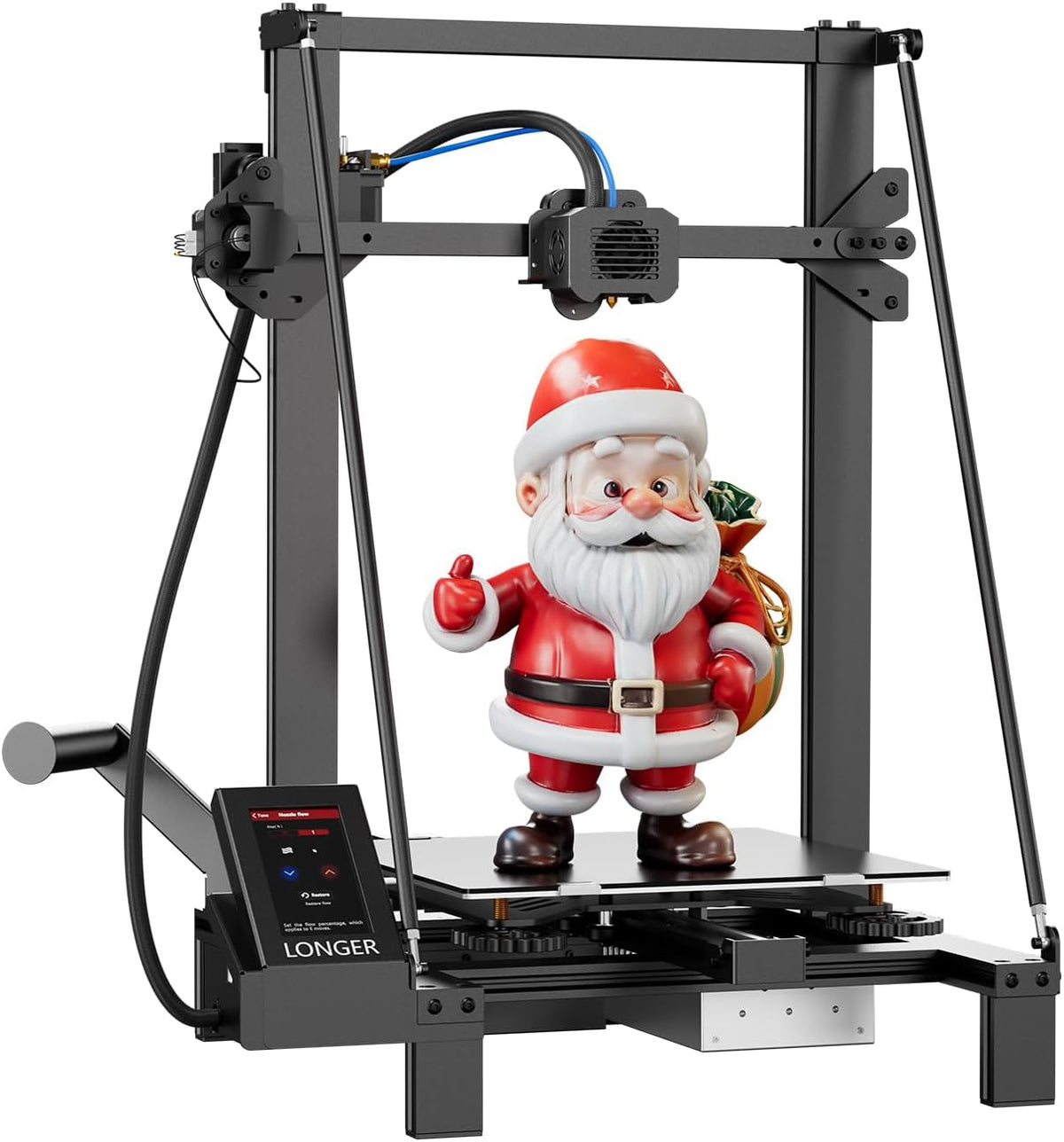 LONGER LK5 Pro Stampante 3D grande formato - Volume 300 x 300 x 400 mm e precisione 0,1 mm - Touch screen 4,3 pollici - Scheda madre 32 bit e doppia ventola