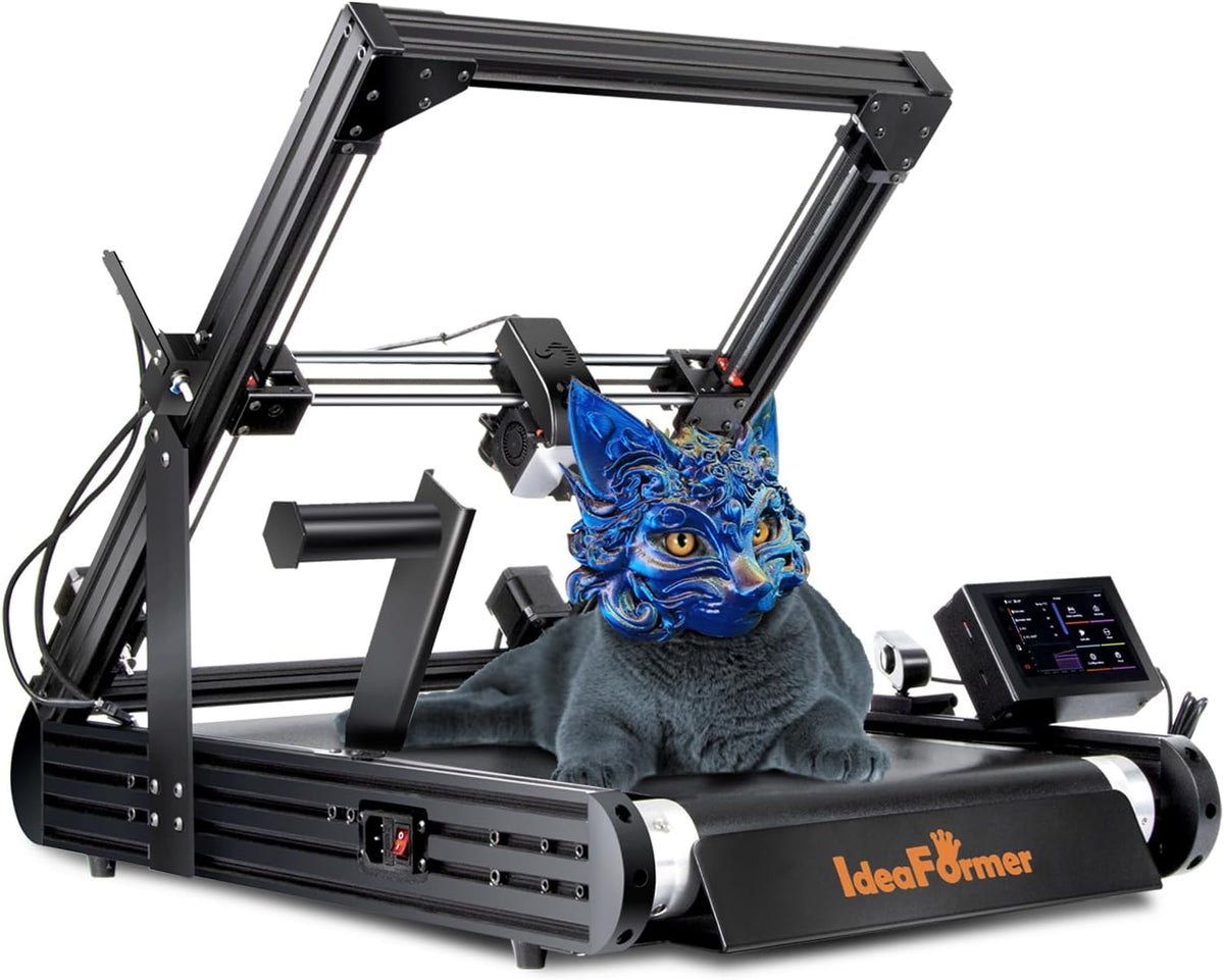 IdeaFormer IR3 V2 Stampante 3D a nastro trasportatore - Volume 250 x 250 x 160 mm - Velocità fino a 400 mm s - Cintura metallica asse Z per stampa continua