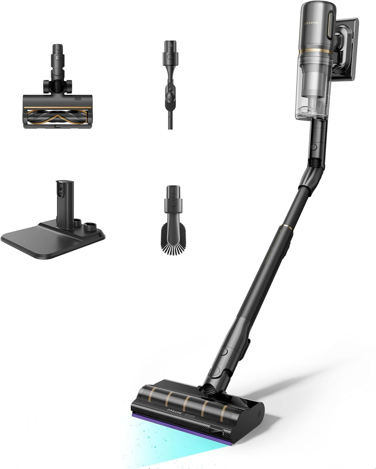 DREAME V20 Pro-A Aspirapolvere Senza Fili - Aspirazione 24000 Pa 210 AW e Autonomia 90 Minuti - Pulizia Bordo 0 mm Anti Groviglio - Filtrazione 99,99 per cento