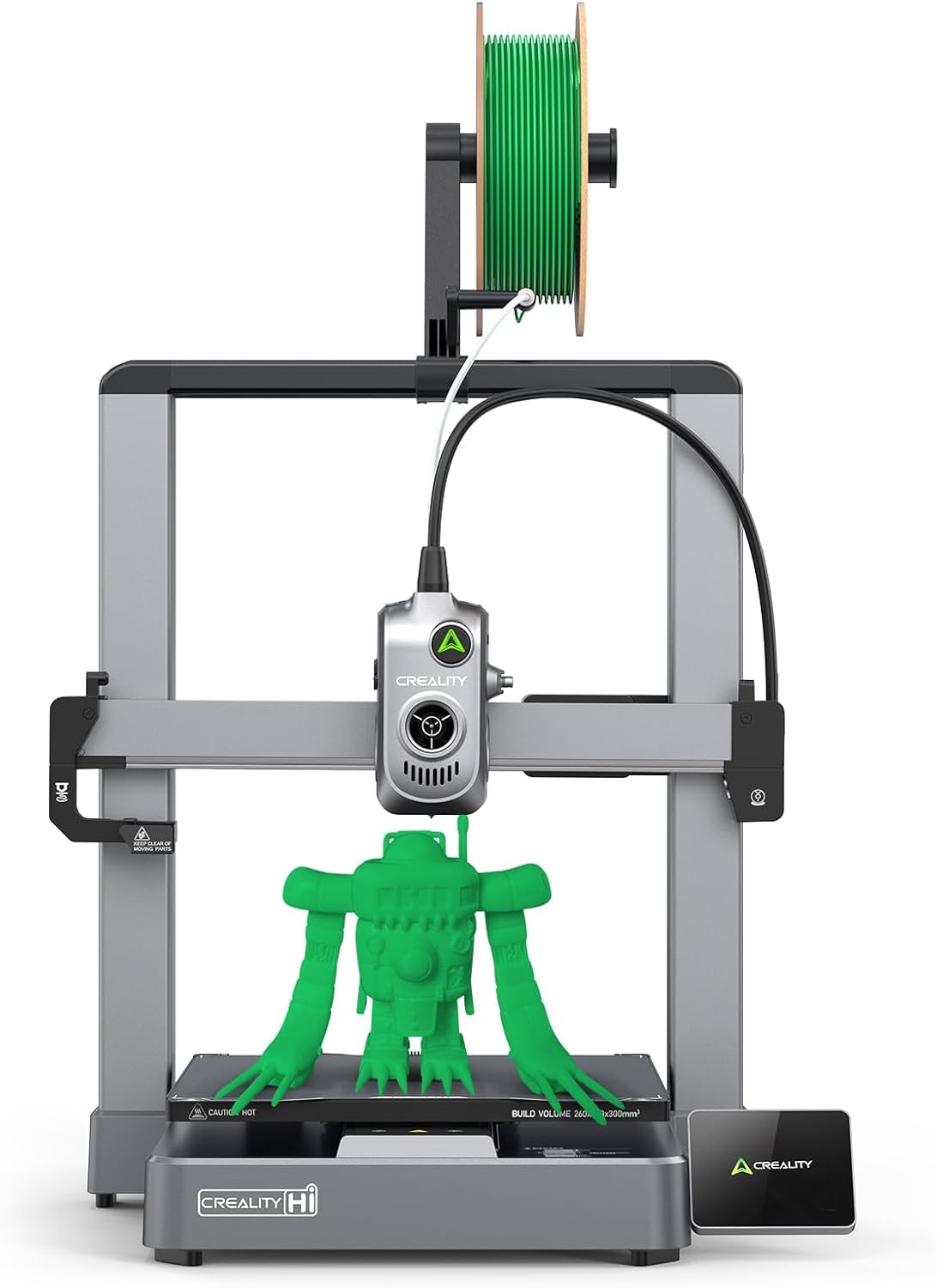Creality Hi Stampante 3D con supporto CFS - Velocità fino a 500 mm s - Livellamento automatico e struttura metallica - Preassemblata 95 percento con touchscreen e fotocamera