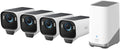 eufy Security S3 Pro eufyCam 3 Pro ricondizionata - Telecamera WiFi 4K per esterni - Pannello solare e visione notturna a colori - AI e archiviazione locale senza canone mensile