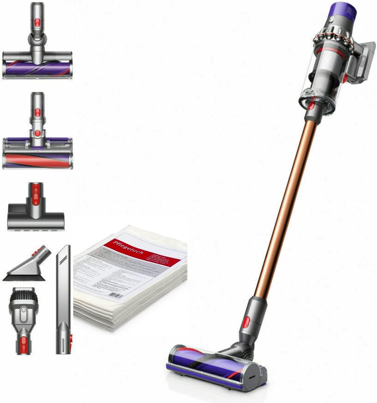 Dyson Cyclone V10 Absolute Aspirapolvere senza filo - Filtro HEPA lavabile e sistema senza sacchetto - Per tappeti e pavimenti duri - Batteria con design portatile