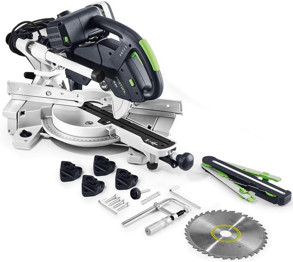 Festool KAPEX KS 60 E Set Troncatrice radiale - Lama in acciaio inox per legno - Alimentazione elettrica AC - Sega per tagli trasversali e lavorazioni di falegnameria