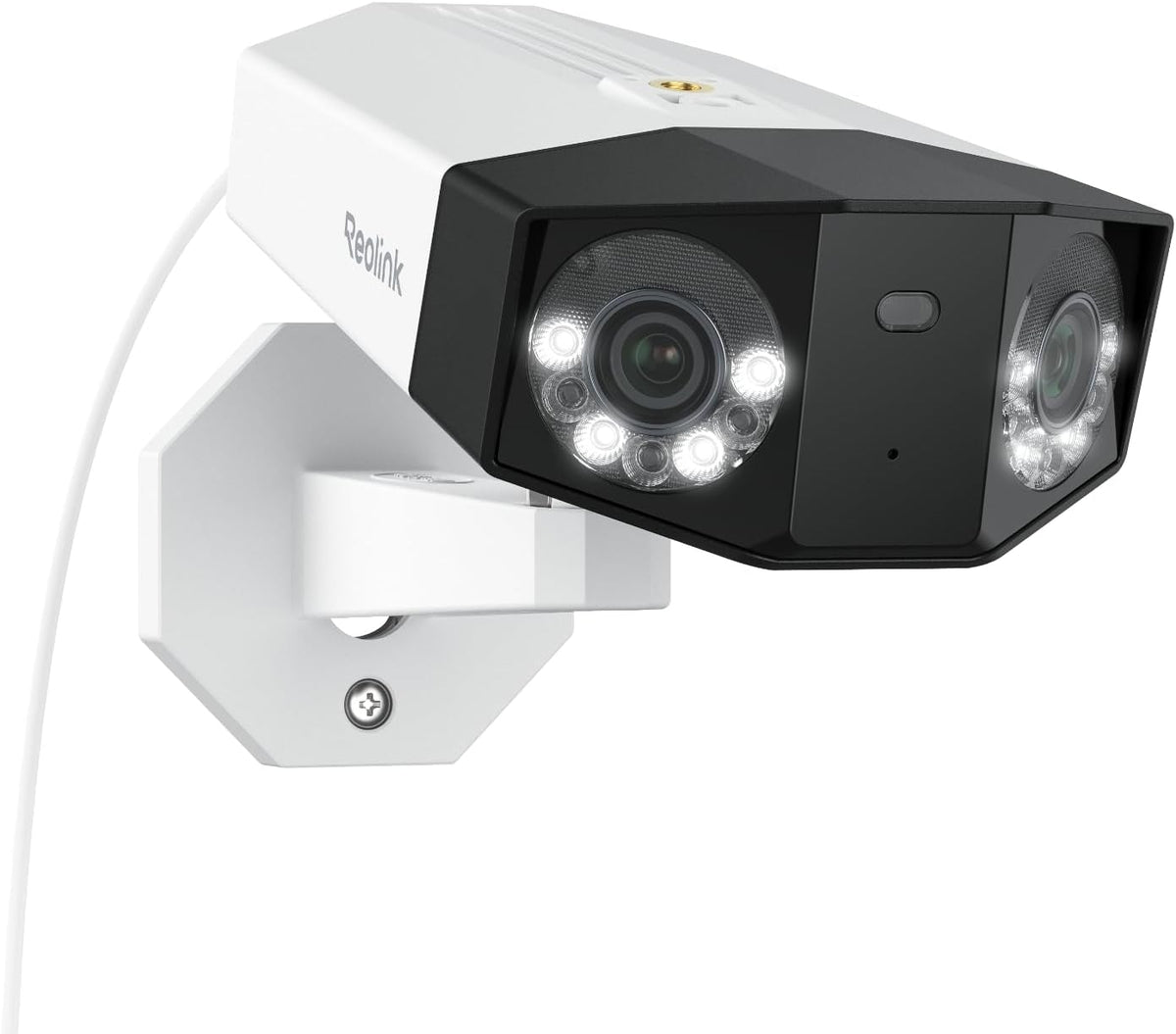 Reolink Duo 3 PoE Telecamera 16 MP - Doppio Obiettivo con Panorama 180 Gradi - Rilevamento Persone Veicoli Animali e Faretti - Audio Bidirezionale Registrazione Continua