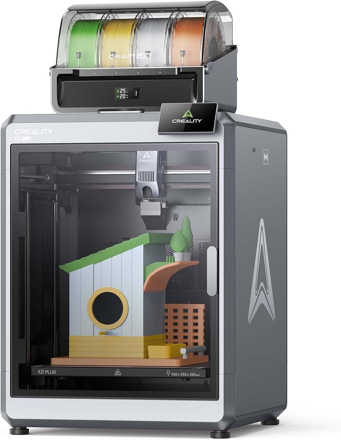 Creality K2 Plus Combo Stampante 3D Multicolore - Velocità fino a 600 mm s con Sistema CFS - Doppia Fotocamera AI e Livellamento Automatico - Compatibile PC Smartphone GCODE 3MF