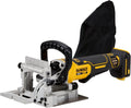 DEWALT DCW682NT XJ Fresatrice lamellare a batteria - Motore brushless 18 V - Velocità fino a 8000 giri min - Attacco massimo 20 mm per lavorazione del legno