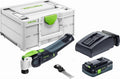Festool VECTURO OSC 18 HPC 4,0 EI Plus Multitool a batteria - Batteria BP 18 Li 4,0 HPC ASI e caricatore TCL 6 - Lama universale inclusa - Systainer SYS3 M 187
