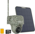 Reolink Go Ranger PT Telecamera 4K 4G da esterno - PTZ 360 gradi con infrarossi invisibili - Riconoscimento animali e audio bidirezionale - Batteria e pannello solare SR3