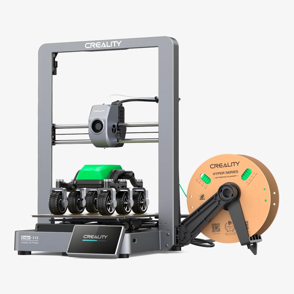Creality Ender 3 V3 Stampante 3D Core XZ - Velocità fino a 600 mm s con Estrusione Diretta - Hotend 60 W fino a 300 Gradi - Corpo in Metallo e Doppie Ventole