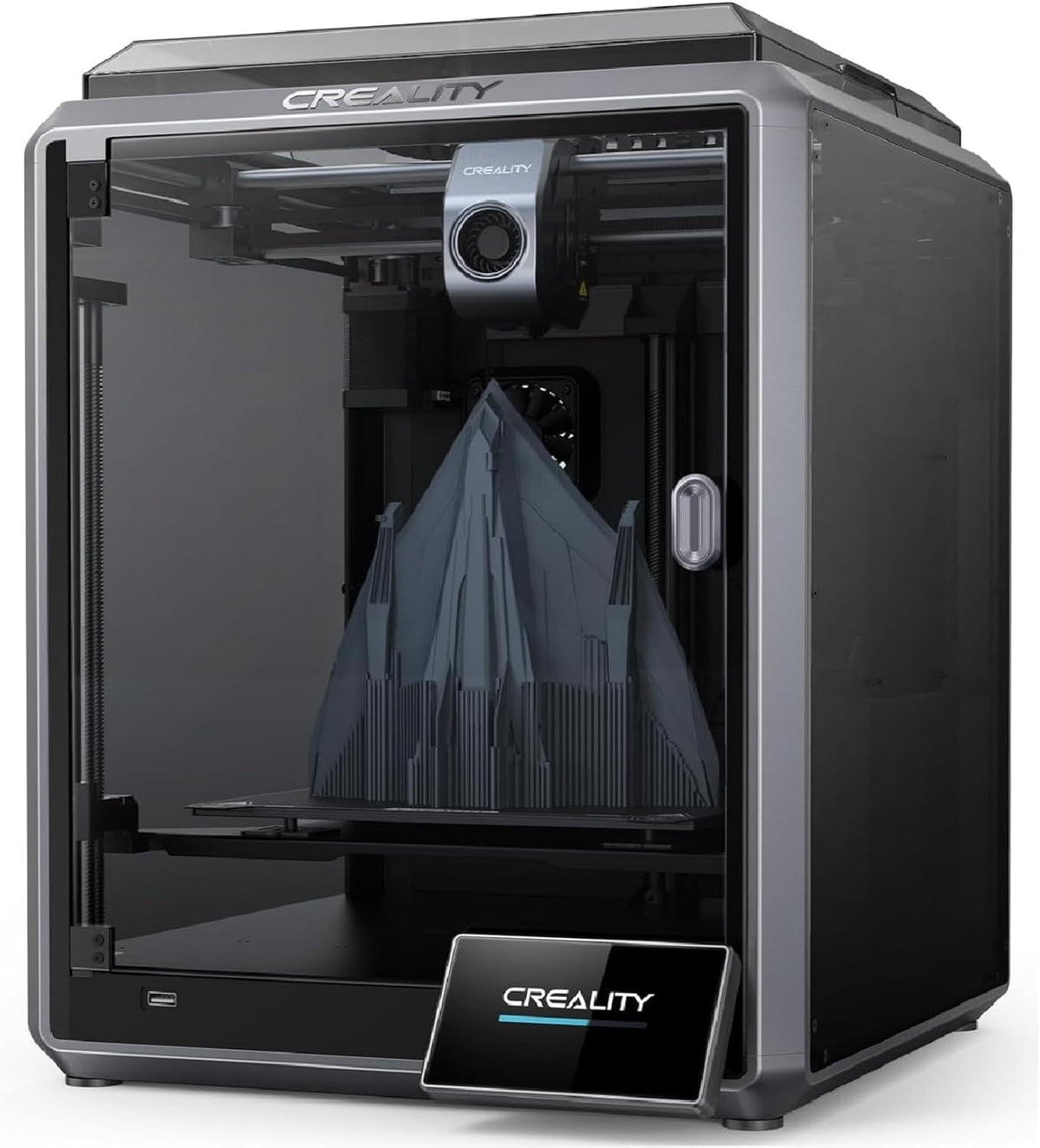 Creality K1 Stampante 3D CoreXY - Velocità fino a 600 mm s e Volume 220 x 220 x 250 mm - Livellamento Automatico e Dettagli da 0,1 mm - Raffreddamento a Doppia Ventola